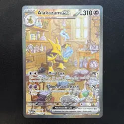 Pokemon Scarlet & Violet 151 Alakazam ex 201/165 Special Illustration Rare NM - Image 1