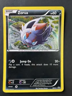 Pokemon 2011 Black White Promos #BW12 Zorua Holo Black Star Promo - Image 1