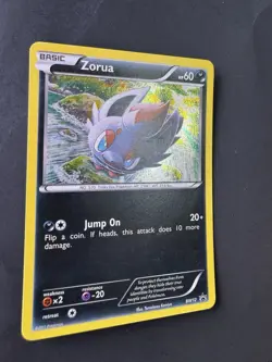 Pokemon 2011 Black White Promos #BW12 Zorua Holo Black Star Promo - Image 2