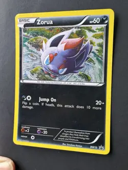 Pokemon 2011 Black White Promos #BW12 Zorua Holo Black Star Promo - Image 3