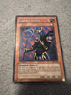 Yu-Gi-Oh! Armed Ninja LOB-106 Legend of Blue Eyes 1st Edition - Image 1