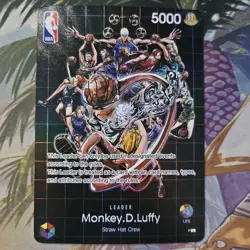 One Piece NBA Gear 5 Monkey D. Luffy Special Doujin Kawaii Holo Art Card Fan Art - Image 1
