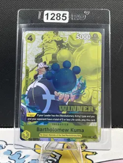 Bartholomew Kuma RARE WINNER CHAMPIONSHIP ALT ART OP09-108 ONE PIECE (1285) - Image 1