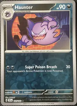 Haunter 103/162 SV05: Temporal Forces Reverse Holo - Pokemon Card - Image 1
