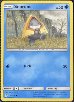 Snorunt 37/236 Sm-Unified Minds Regular - Pokemon Card - Image 1