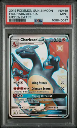 Pokemon TCG Charizard GX Full Art Holo Card Hidden Fates SV49/SV94 - Image 1