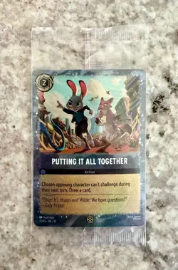 Zootopia 2 “Putting It All Together” Disney Lorcana Promo Trading Card SEALED - Image 1