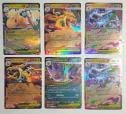 Pokemon Mega Double Rare Lot of 6 cards Dragonite , Gengar, Charizard x & y NM - Image 2