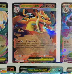 Pokemon Mega Double Rare Lot of 6 cards Dragonite , Gengar, Charizard x & y NM - Image 4