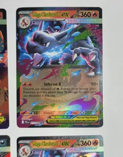 Pokemon Mega Double Rare Lot of 6 cards Dragonite , Gengar, Charizard x & y NM - Image 5