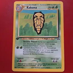 Kakuna 41/75 Neo Discovery Regular First Edition Pokemon Card LP Quick Shipping - Image 1