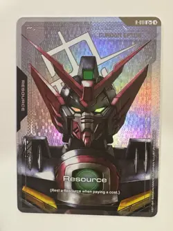 Gundam Card Game Gundam Epyon R-011 Resource Holo Bandai Card C+ Stock English - Image 1