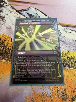 Shredder's Technique - Foil Showcase TMT NM MTG - Image 1