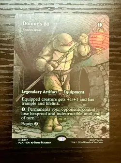 Donnie's Bo - Shadowspear Borderless Teenage Mutant Ninja Turtles MTG 0017 - Image 1