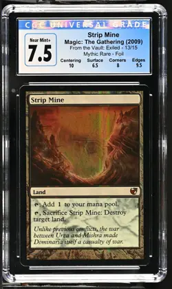 STRIP MINE From the Vault: Exiled Foil Mythic CGC 7.5 MTG [Nostalgium] - Image 1