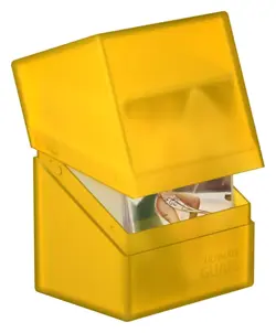 Ultimate Guard 80+ Boulder Standard Size Deck Case Amber (Yellow) MTG Pokemon - Image 3