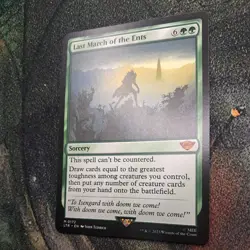 Magic: The Gathering Last March of the Ents Mythic Sorcery Green LTR 172 2023 - Image 3