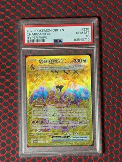 2023 Pokemon OBF EN #228/197 Charizard EX Hyper Rare PSA 10 Gem Mint - Image 1