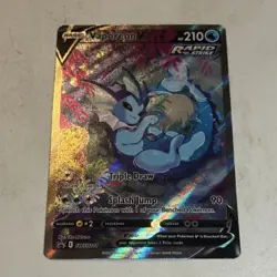 Pokemon TCG Vaporeon V SWSH181 Sword & Shield Promo Full Art Holo 210 HP Card - Image 1