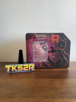 Pokemon TCG Scarlet & Violet Destined Rivals Team Rocket Tin - Mewtwo - Image 1