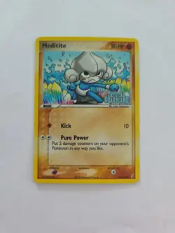 Pokemon TCG Meditite Crystal Guardians 56/100 Reverse Holo - Image 1