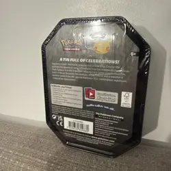 Pokemon Celebrations Sealed Lance’s Charizard V Square Tin - 25th anniversary - Image 3