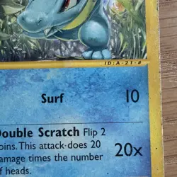 Pokemon TCG Totodile #134/165 Unlimited CCG Expedition - Image 4