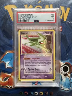 Espeon Gold Star #16 PSA 7 2007 Pokemon POP Series 5 TCG - Image 1