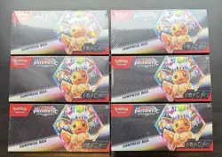 (6) Pokemon TCG Scarlet & Violet Prismatic Evolutions Surprise Box Factory Seal - Image 1