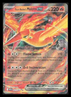 Team Rocket's Moltres ex 031/182 - Pokemon Destined Rivals NM - Image 1