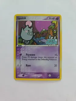 Pokemon TCG Spoink EX Crystal Guardians 62/100 Reverse Holo - Image 1