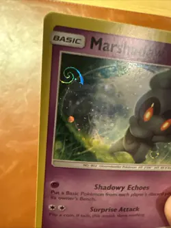 Marshadow Pokemon TCG Sun & Moon Black Star Promo Double Swirl HD Swirl SM93 - Image 2