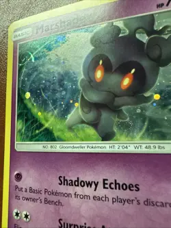 Marshadow Pokemon TCG Sun & Moon Black Star Promo Double Swirl HD Swirl SM93 - Image 3