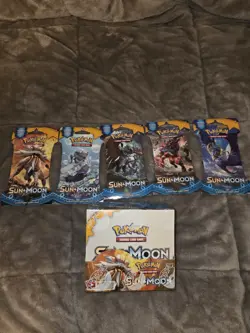 Pokemon TCG Sun & Moon Base Set Booster Box / Factory Sealed & All 5 Art Packs - Image 3