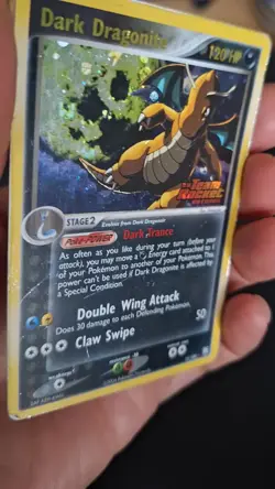 Pokemon Dark Dragonite 15/109 Reverse Holo Stamped EX Team Rocket Returns HP - Image 2