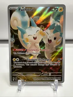 Pokemon TCG Scarlet & Violet Base Pachirisu Illustration Rare 208/198 One Owner - Image 1