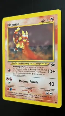 Magmar 44/53 NM/Almost Mint Wotc Black Star Promo Pokemon TCG Regular - Image 2