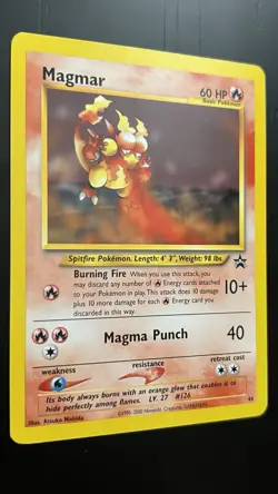 Magmar 44/53 NM/Almost Mint Wotc Black Star Promo Pokemon TCG Regular - Image 3