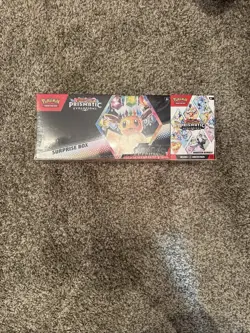 Pokemon TCG Prismatic Evolutions Surprise Box/Booster Bundle Combo Sealed - Image 1