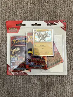 ONE Pokemon Destined Rivals 3 Booster Pack Blister Zebstrika Pokemon NEW SEALED - Image 1