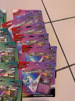 Pokemon Prismatic Evolutions Tech Sticker Collection (Lot of 18) 🔥🔥 - Image 3