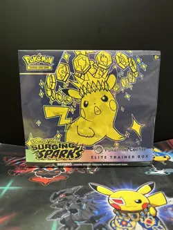 Surging Sparks Pokemon Center Elite Trainer Box ETB Factory Sealed - Image 1
