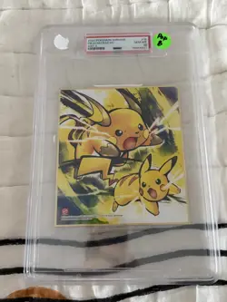 Pokemon Center - 2019 SHIKISHI ART 4 #15 Pikachu Raichu 🔥 PSA 10 Low Pop - Image 1