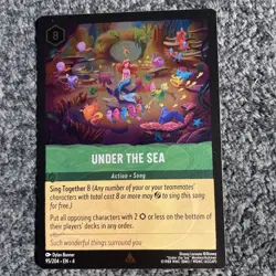 Disney Lorcana Fabled Under the Sea Cold Foil 97/204 NM Rare - Image 1