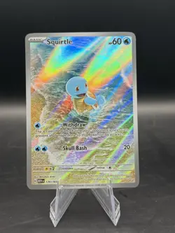 Pokemon Squirtle 170/165 Scarlet & Violet 151 Illustration Rare Holo Card - Image 1