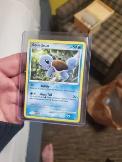 Pokemon TCG Squirtle Diamond & Pearl Secret Wonders 112/132 Pokemon Card LP - Image 1