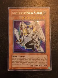 Yu-Gi-Oh! PRISMATIC SECRET RARE CARD VALKYRION THE MAGNA WARRIOR SDD-001 NM/VLP - Image 1