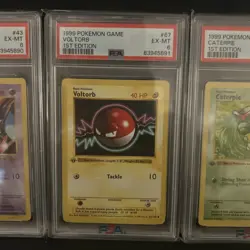 Sequential Psa 6 Lot Of Shadowless 1st Edition Base Set Common Cards - Image 3