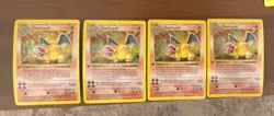 Pokemon Charizard Base Set Holo Lot of 4 Cards Wizards of the Coast 1999 - Image 1