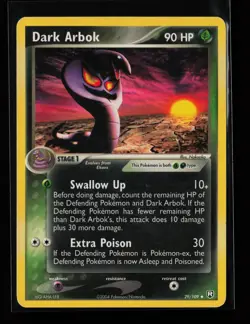 Dark Arbok 29/109 Uncommon Team Rocket Returns Heavily Played Pokemon Card - Image 1